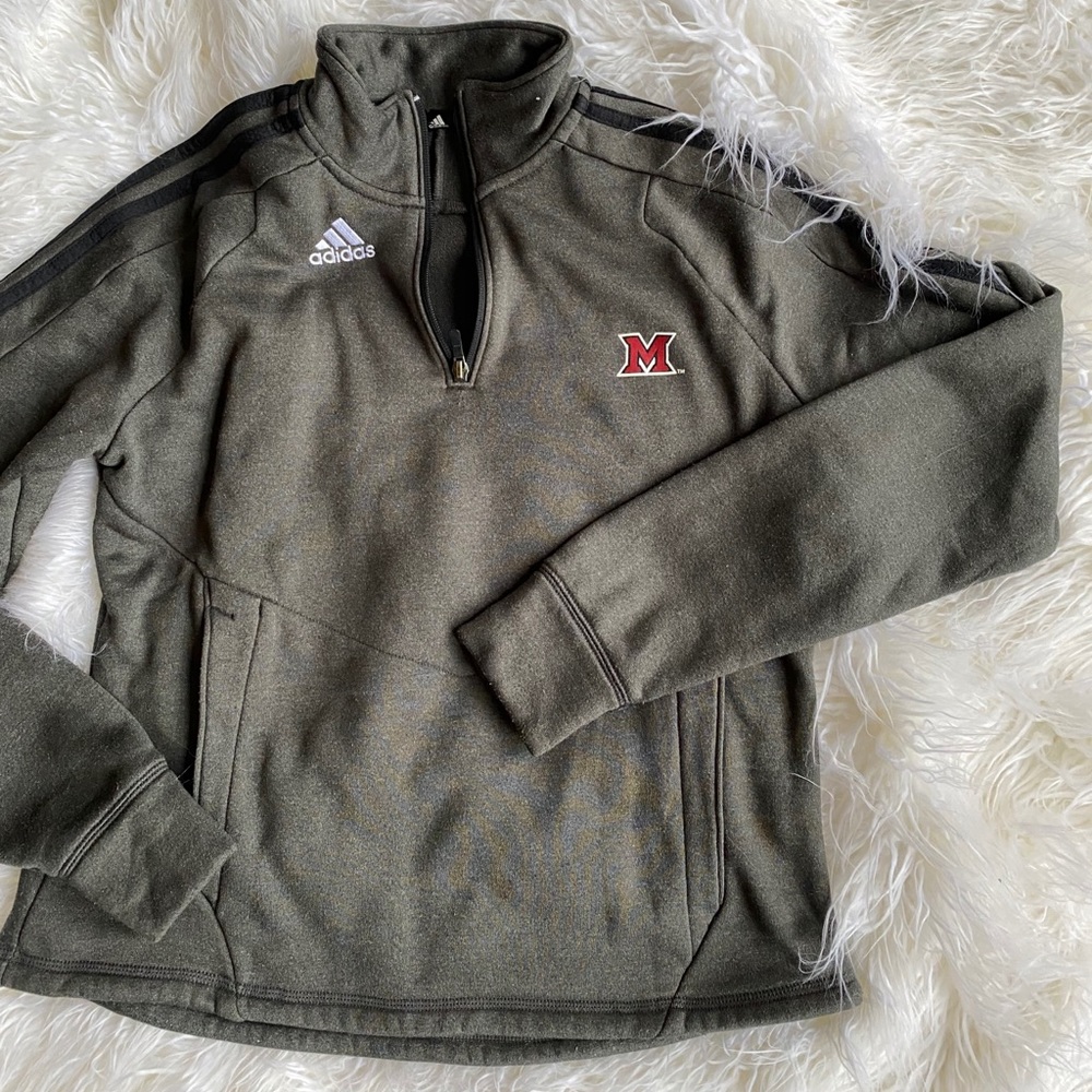 Adidas Miami University Quarterzip